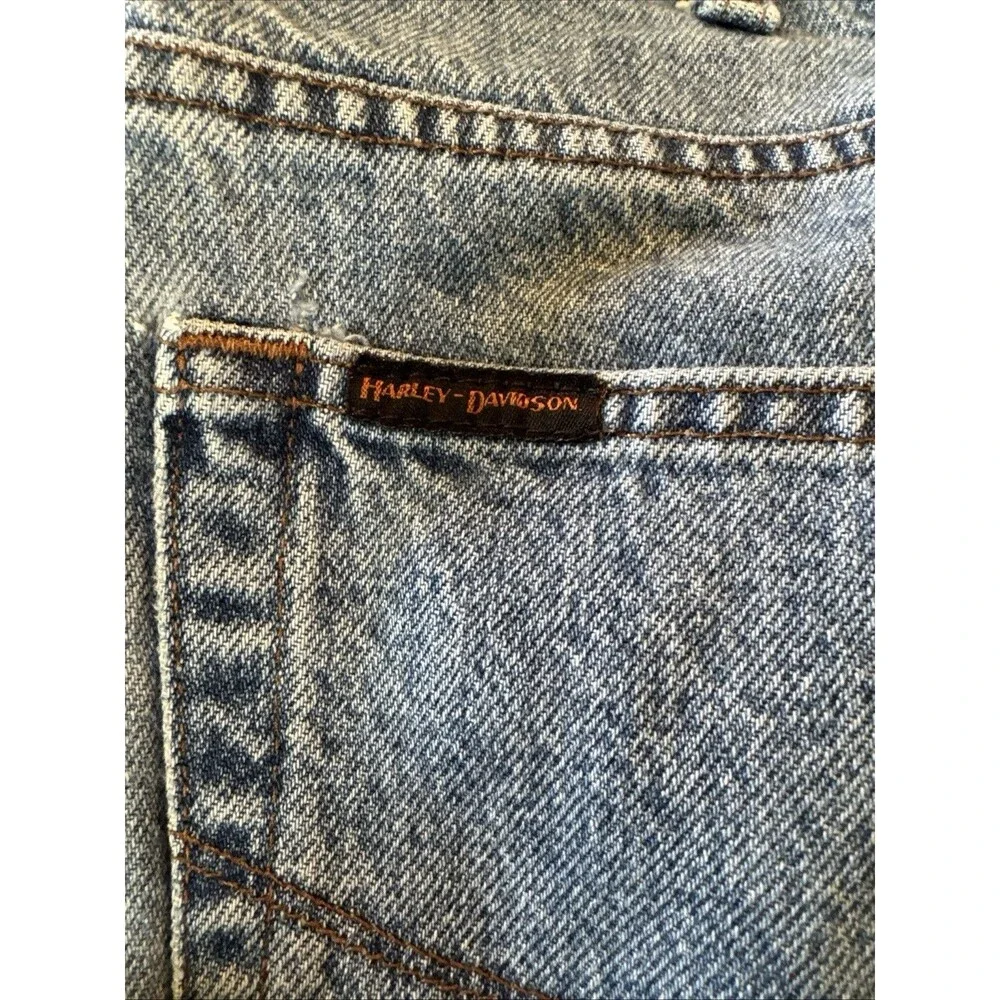 Harley Davidson Jeans Mens 40x30(29) Straight Leg Medium Wash 100% Cotton